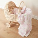 bieco Kuscheldecke Elefanten rosa - 1 Stk