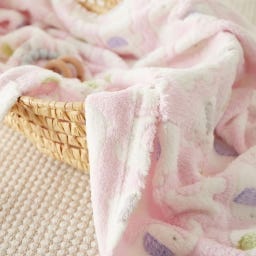 bieco Kuscheldecke Elefanten rosa - 1 Stk