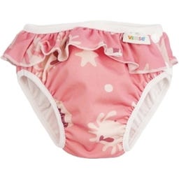 Vimse Swim Nappy S - Pink whale frill