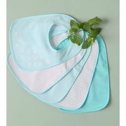 bieco 5er Set Lätzchen teal - 1 Set