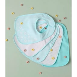 bieco 5er Set Lätzchen teal - 1 Set