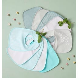bieco 10er Set Lätzchen teal/slate - 1 Set