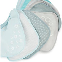 bieco 10er Set Lätzchen teal/slate - 1 Set