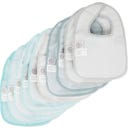 bieco 10er Set Lätzchen teal/slate - 1 Set