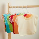 bieco 6er Set Schlupflätzchen Rainbow - 1 Set