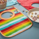 bieco 6er Set Schlupflätzchen Rainbow - 1 Set