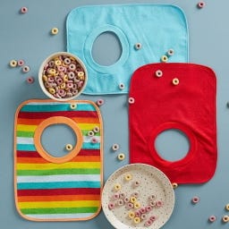 bieco 6er Set Schlupflätzchen Rainbow - 1 Set