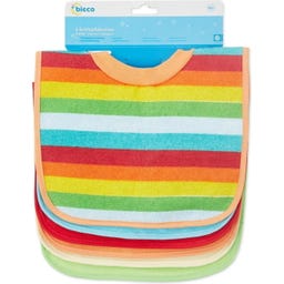 bieco 6er Set Schlupflätzchen Rainbow - 1 Set
