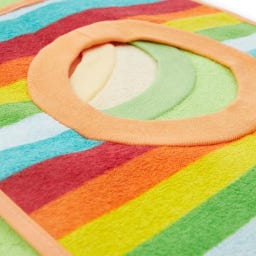 bieco 6er Set Schlupflätzchen Rainbow - 1 Set