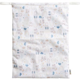 Vimse Windel-Nasstasche Groß - White Teddy