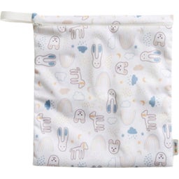 Vimse Windel-Nasstasche Medium - White Teddy