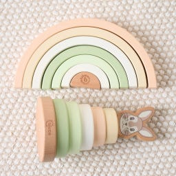 bieco Regenbogen Hase Fine - 1 Stk
