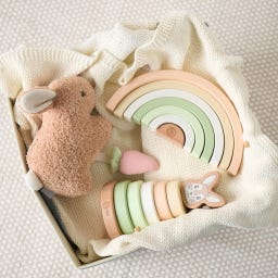 bieco Regenbogen Hase Fine - 1 Stk