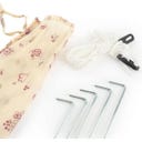 Strandmuschel mit UV-Schutz vintage flowers - 1 Stk