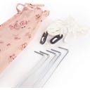 Strandmuschel mit UV- Schutz dreamy flowers - 1 Stk