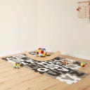 Puzzlematte Buchstaben black & white 26 Teile - 1 Stk