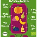 Bio Quetschie 'Kürbis, Süßkartoffel, Birne, Banane, Blaubeere' - 100 g