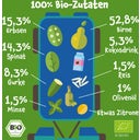Bio Quetschie 'Birne, Erbsen, Spinat, Gurke, Kokosnuss, Reis' - 100 g