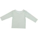 Beauty Baby Langarmshirt grün|weiß - 74-80