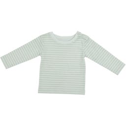 Beauty Baby Langarmshirt grün|weiß - 74-80