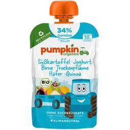 Bio Quetschie 'Süßkartoffel, Joghurt, Birne, Trockenpflaume, Hafer, Quinoa' - 100 g