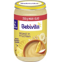 Bebivita Bio Babygläschen Müesli in Früchten - 250 g