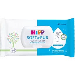HiPP Soft & Pur Feuchttücher - 144 Stk
