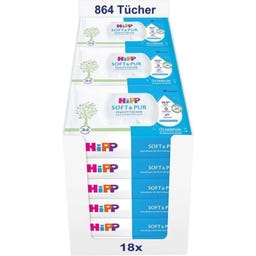 HiPP Soft & Pur Wet Wipes - 864 Pcs