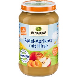 Biologische Appel-Abrikoos Met Gierst, Babypotje - 190 g