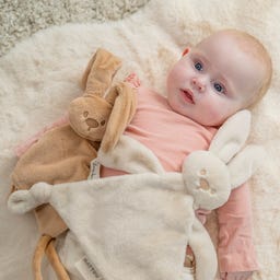 Nattou Lapidou Kuscheltuch warm beige - 1 Stk