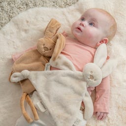 Nattou Lapidou Kuscheltuch warm beige - 1 Stk