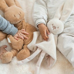 Nattou Lapidou Kuscheltuch Sandfarbe - 1 Stk