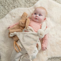 Nattou Lapidou Kuscheltuch warm beige - 1 Stk