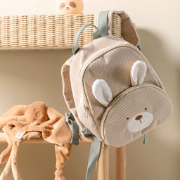 Nattou Lapidou Rücksack Hase Cord Sand - 1 Stk