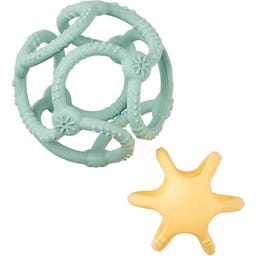 Nattou Silicon Set bälle pastellgrün und gelb - 1 Stk