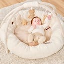 Nattou Teddy Spielkissen ecru mit Bogen - 1 Stk