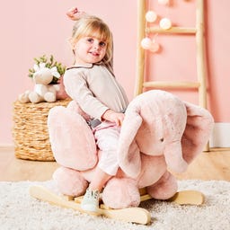 Nattou Fanfan Schaukeltier Elefant altpink - 1 Stk