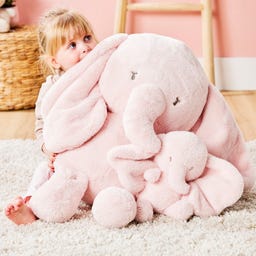 Fanfan Maxi-Kuscheltier Elefant rosa 60cm - 1 Stk