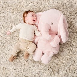 Fanfan Maxi-Kuscheltier Elefant rosa 60cm - 1 Stk