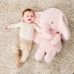 Fanfan Maxi-Kuscheltier Elefant rosa 60cm - 1 Stk