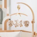 Nattou Flo, Ernest & Oli Mobile mit Holz - 1 Stk