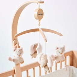 Nattou Flo, Ernest & Oli Mobile mit Holz - 1 Stk