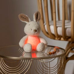 Mini  Kuscheltier Hase Nachtlicht Teddy Vanilla - 1 Stk
