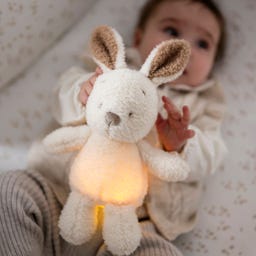 Mini  Kuscheltier Hase Nachtlicht Teddy Vanilla - 1 Stk