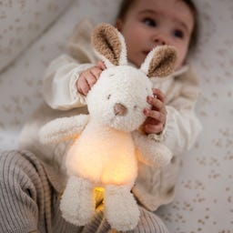 Mini  Kuscheltier Hase Nachtlicht Teddy Vanilla - 1 Stk