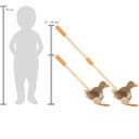 Animale Spingi e Vai - Anatra con Testa Mobile - 1 pz.