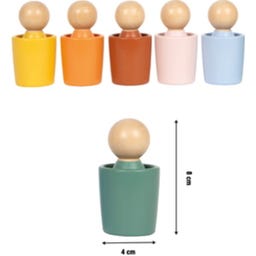 small foot Montessori Sorting Beaker with Figures - 1 Pc