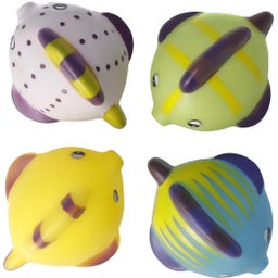 Beauty Baby Schwimmende Badetiere Fische - 4 Stk