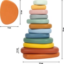 small foot Montessori Balancierspiel Flusssteine - 1 Stk