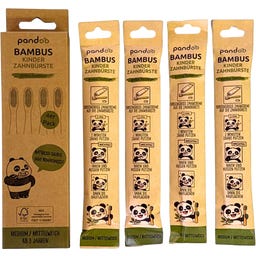 pandoo Toothbrushes for Kids - 4 pieces